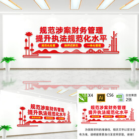 执法办案中心文化墙