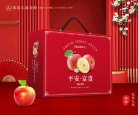 苹果包装 红富士礼盒