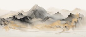 中国风鸿运当头山水装饰画