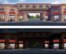 风情街门头改造