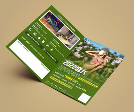 游泳健身预售折页图片