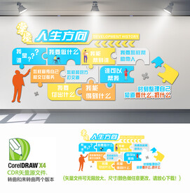 掌握人生方向励志墙