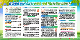 无痛分娩宣传展板