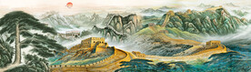 巨幅长城国画