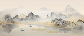水墨画山水装饰画