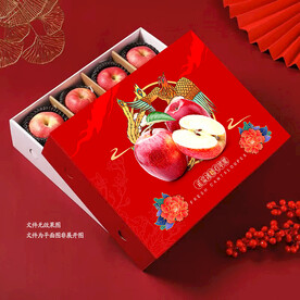 红色苹果包装