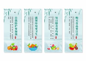 食品安全挂画展板