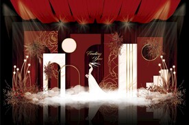 红色婚礼效果图