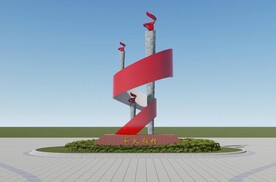 薪火相传雕塑景观