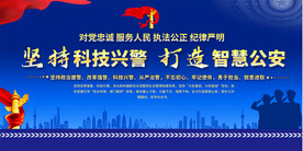 科技兴警宣传展板