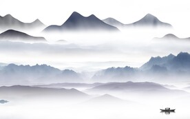 意境 新品背景山水 TIf分层