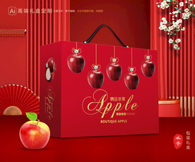 苹果包装 红富士礼盒