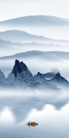 蓝色 现代高档玄关 TiF分层