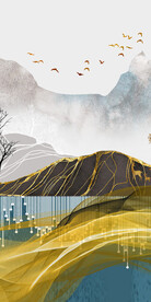 现代 大气新玄关画 Tif分层