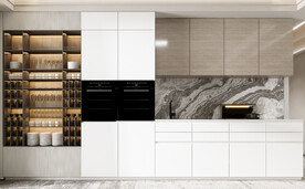 厨房餐厅 直播间背景墙