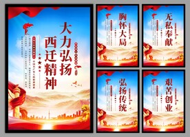弘扬西迁精神党建海报