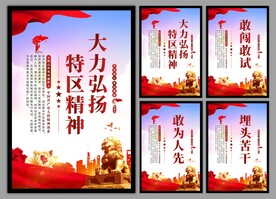 弘扬特区精神党建海报