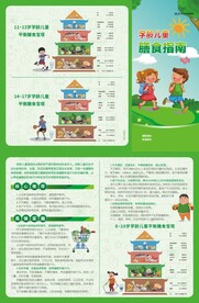学龄期儿童膳食指导三折页