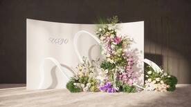 白色简约婚礼草图大师su模型