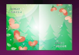 爱心绿叶 书本封面