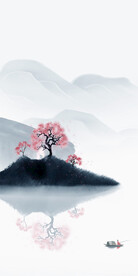 高清 中式简约玄关 tif分层