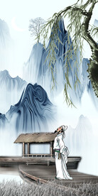 人气 中式玄关新品 Tif分层