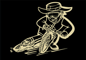 自行车比赛剪纸感