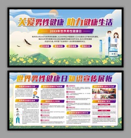男性健康日展板