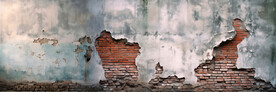 复古斑驳红砖水泥墙背景墙壁画