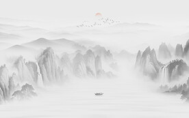 水墨山水画