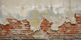 复古斑驳红砖水泥墙背景墙壁画