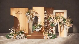 咖色婚礼草图大师su模型