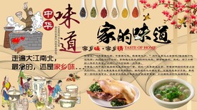 家的味道背景墙