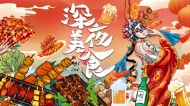 烧烤撸串背景墙