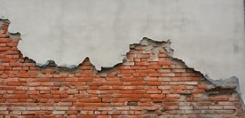 复古斑驳红砖水泥墙背景墙壁画