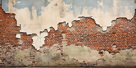 复古斑驳红砖水泥墙背景墙壁画