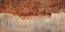 复古斑驳红砖水泥墙背景墙壁画