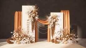 咖色婚礼草图大师su模型