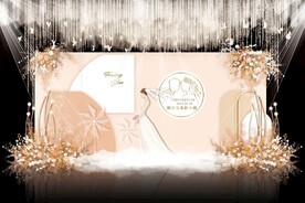 香槟色婚礼背景