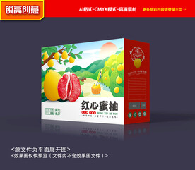 柚子包装 蜜柚礼盒