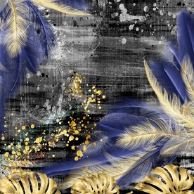 抽象羽毛装饰画