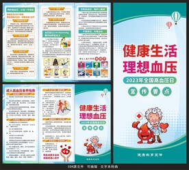 2023全国高血压日三折页