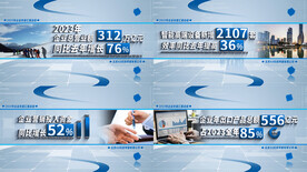 明亮企业图文数据文字AE模板