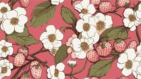 植物花卉花纹四方连续印花