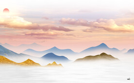 新品 高档人气山水 TiF分层