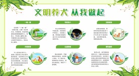 文明养犬宣传栏