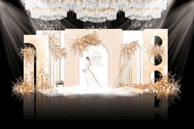 香槟色婚礼背景