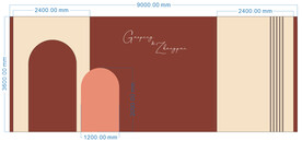 欧式婚礼舞台背景板