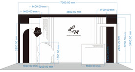 欧式婚礼舞台背景板