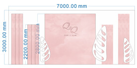 欧式婚礼舞台背景板